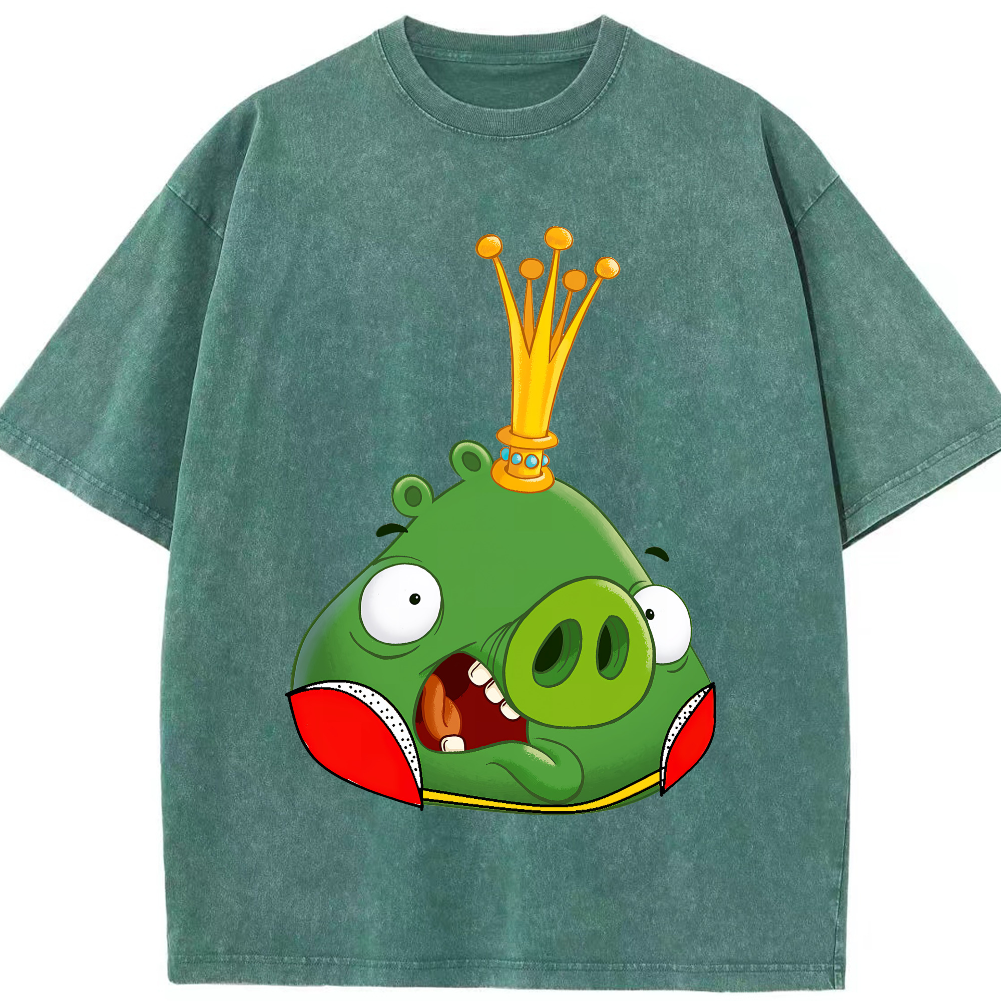 （画像用） Angry Birds アングリーバード 綿100% ヴィンテージ風 半袖Tシャツ（フロントプリント）